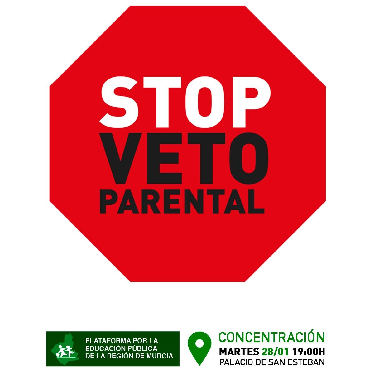 Concentracin contra el veto parental.