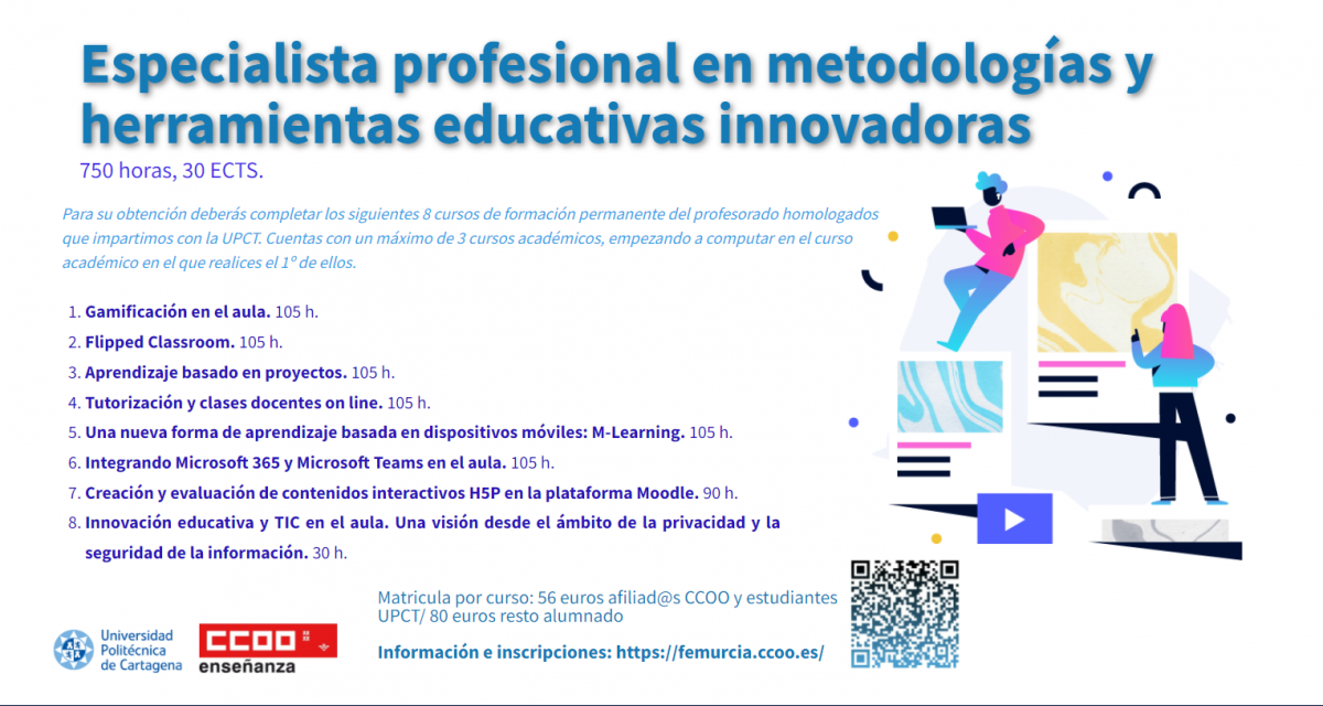 especialista profesional en metodologas y herramientas educativas innovadoras