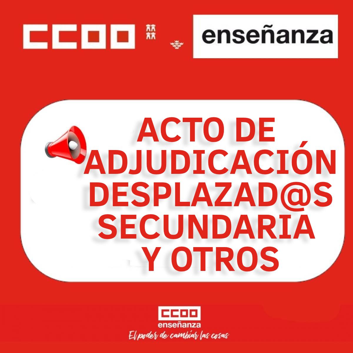 ACTO DESPLAZAD@SECUNDARIA Y OTROS CUERPOS