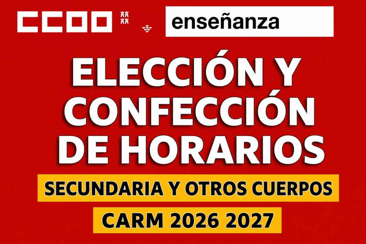 HORARIOS SECUNDARIA CARM 2026 2027