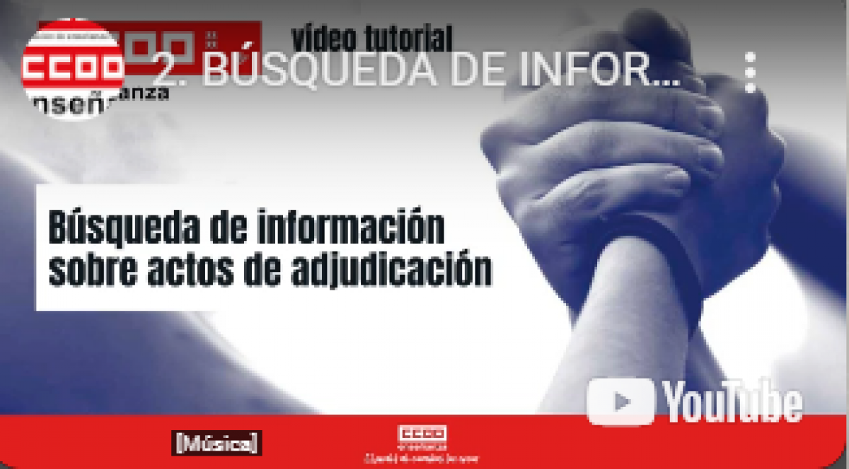 INFORMACIN ACTOS DE ADJUDICACIN