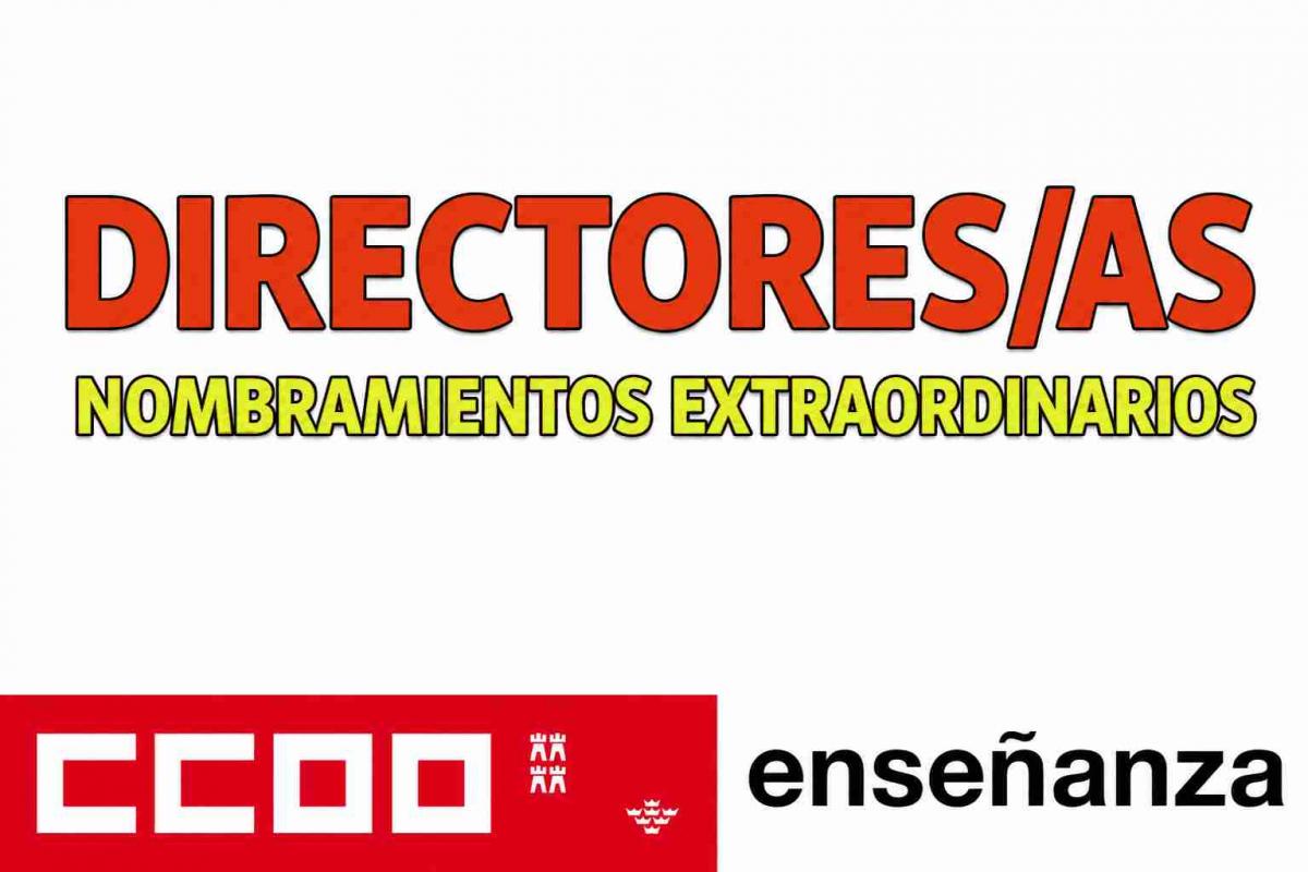 directores/as nombramientos extraordinarios
