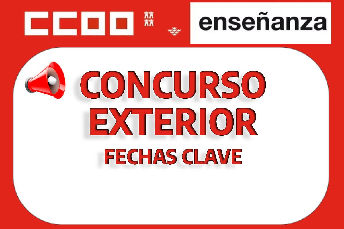 FECHAS CLAVE CONCURSO EXTERIOR