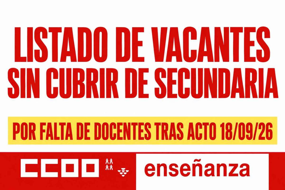 SIN CUBRIR SECUNDARIA 18 09 26