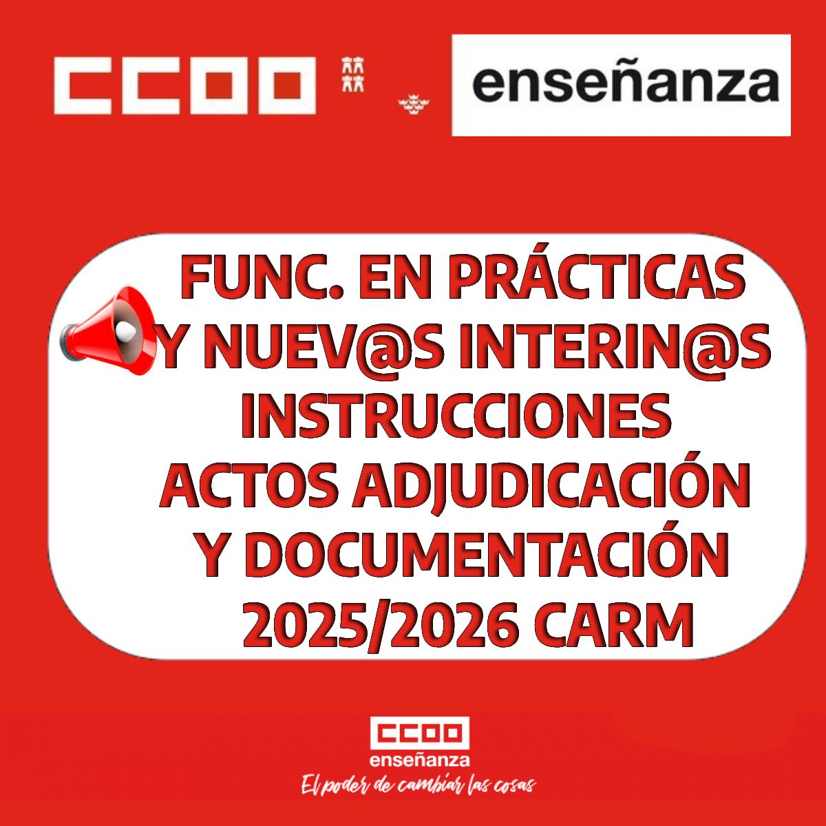 INSTRUCCIONES ACTOS FUNC. PRCTICAS Y NUEV@S INTERIN@S
