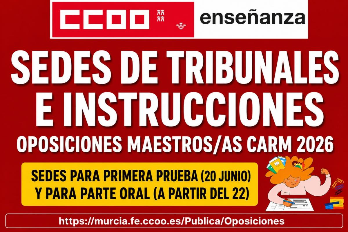 SEDESOPOS MAESTROS/AS CARM 2026