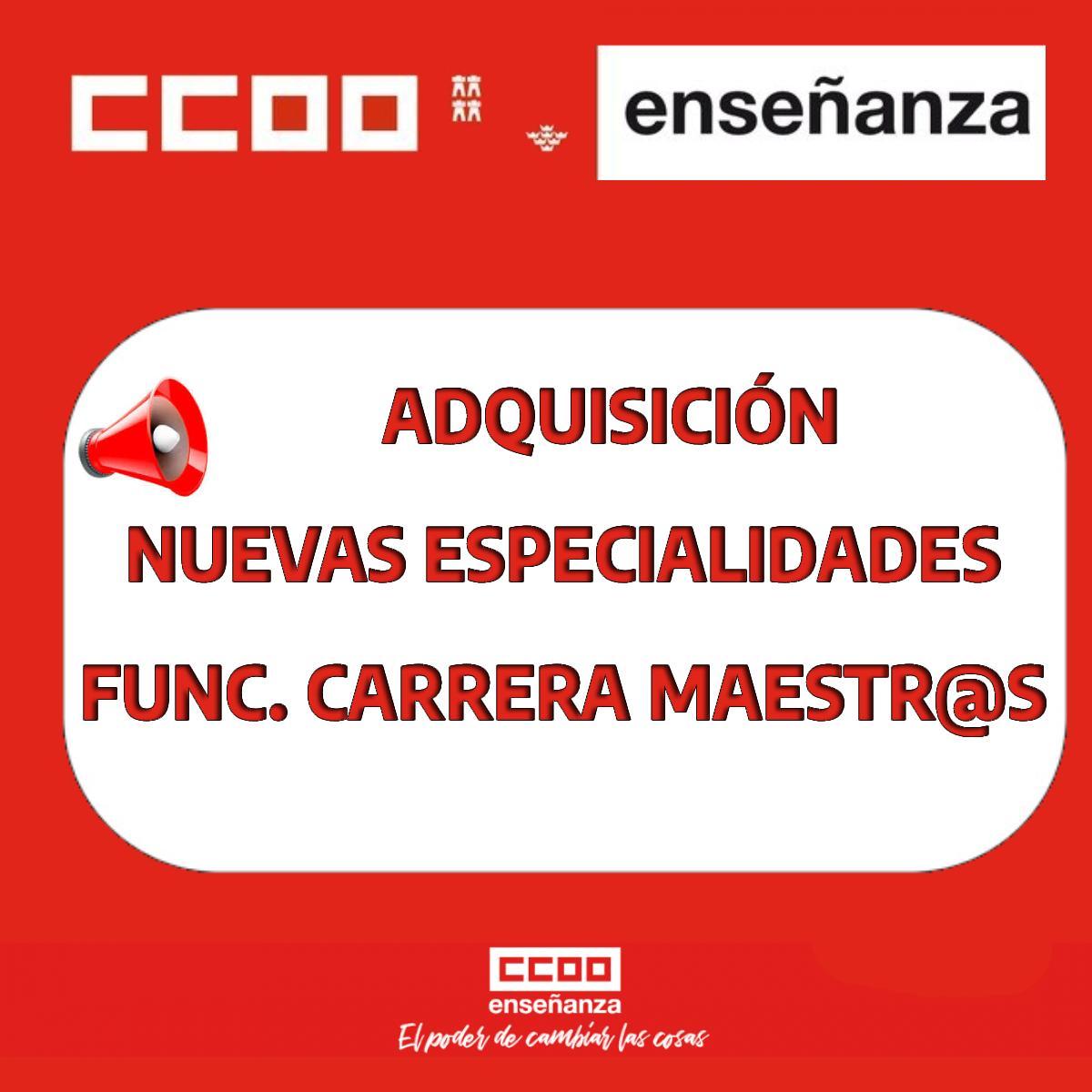 FUNC. PRIMARIA NUEVAS ESPECIALIDADES