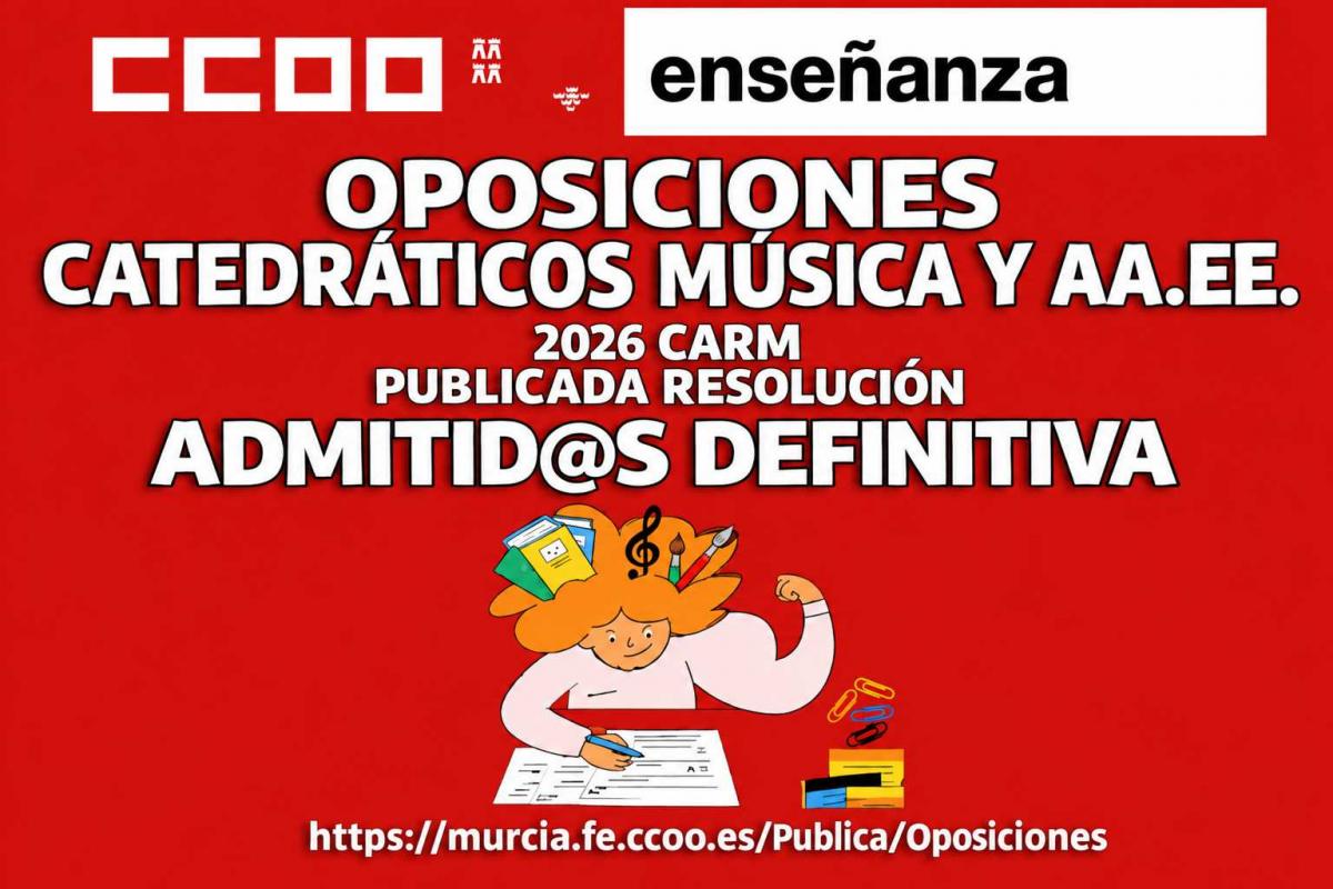 ADMITIDOS DEFINITIVA CATEDR. MÚSICA Y AA.EE.