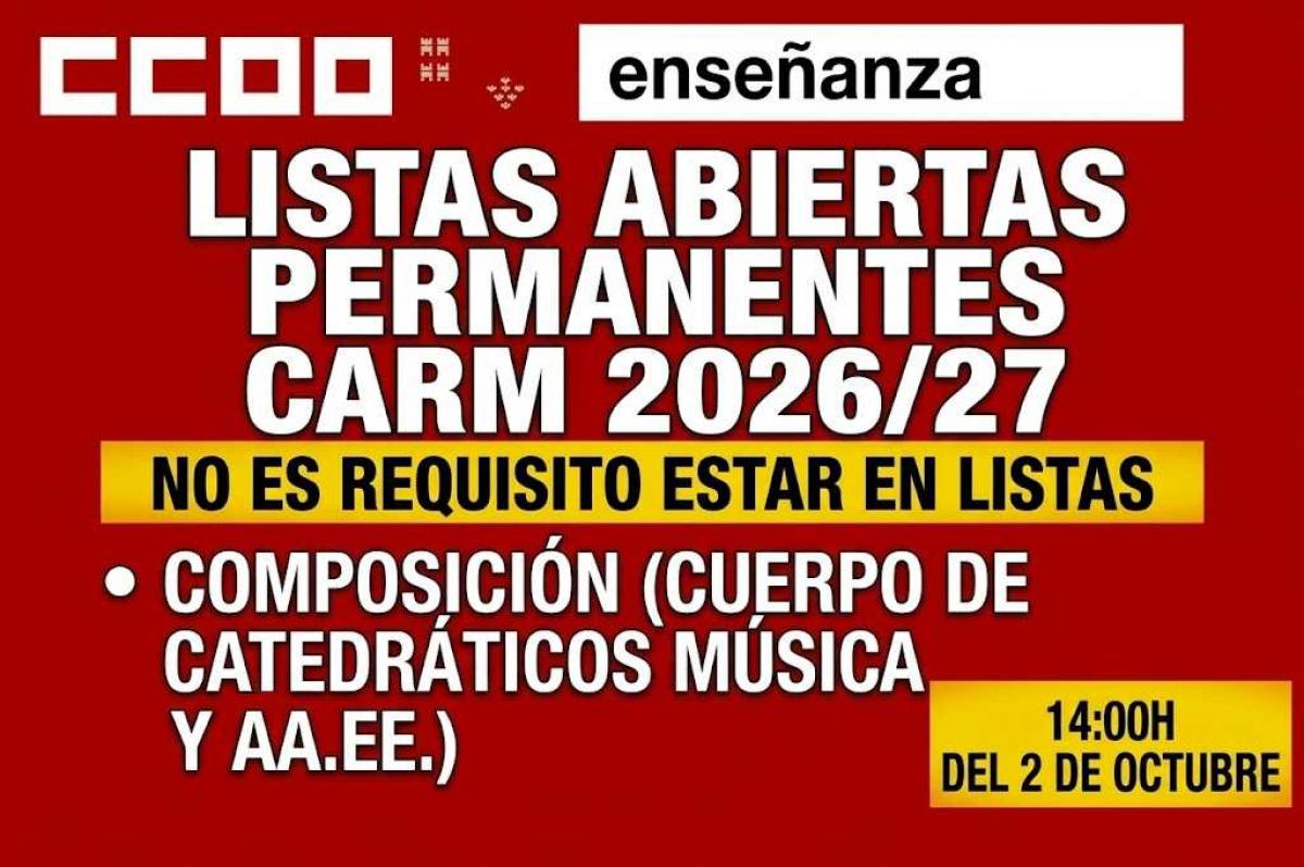 LISTAS ABIERTAS 2 10 26
