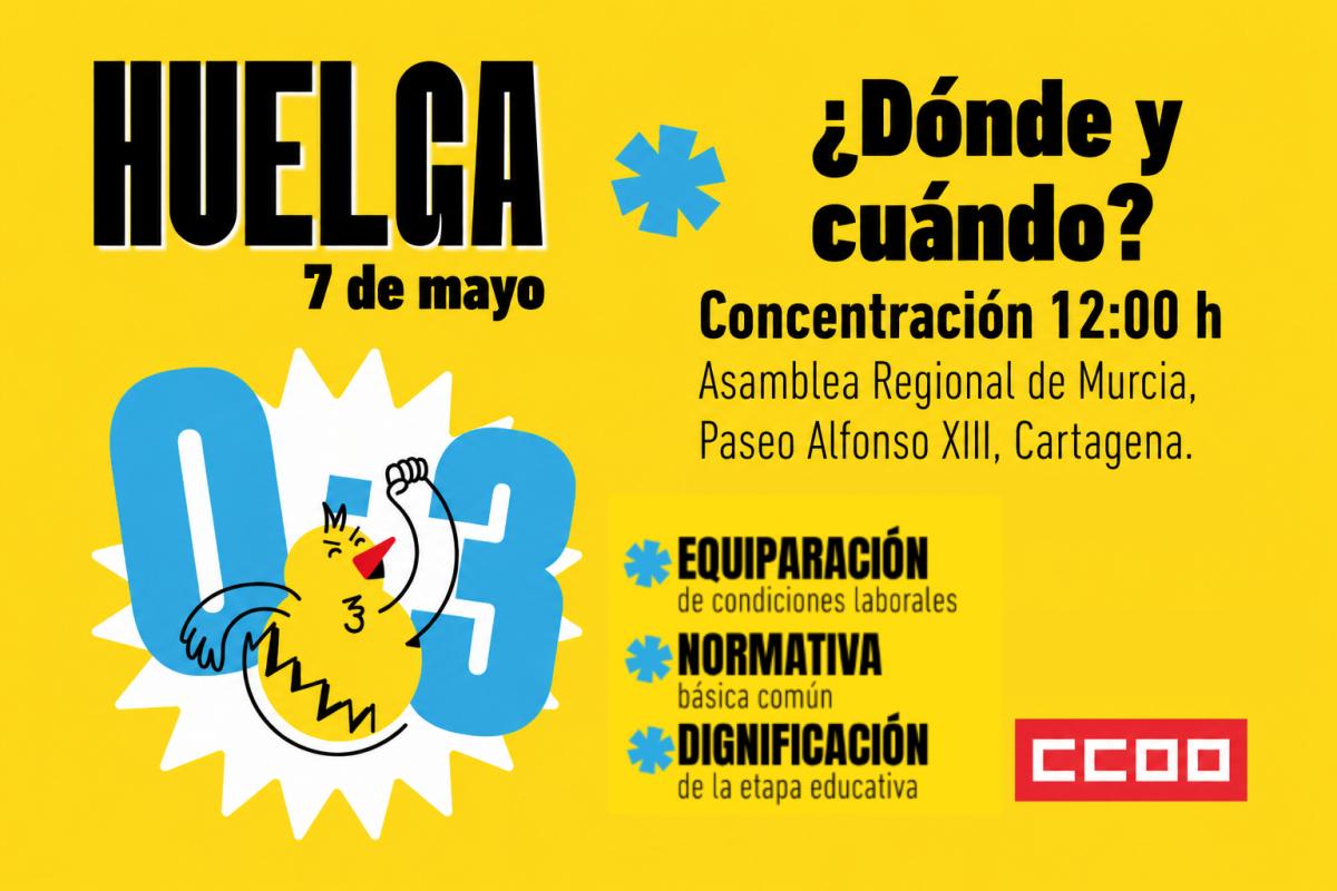 El próximo 7 de mayo nos movilizamos por el 0-3