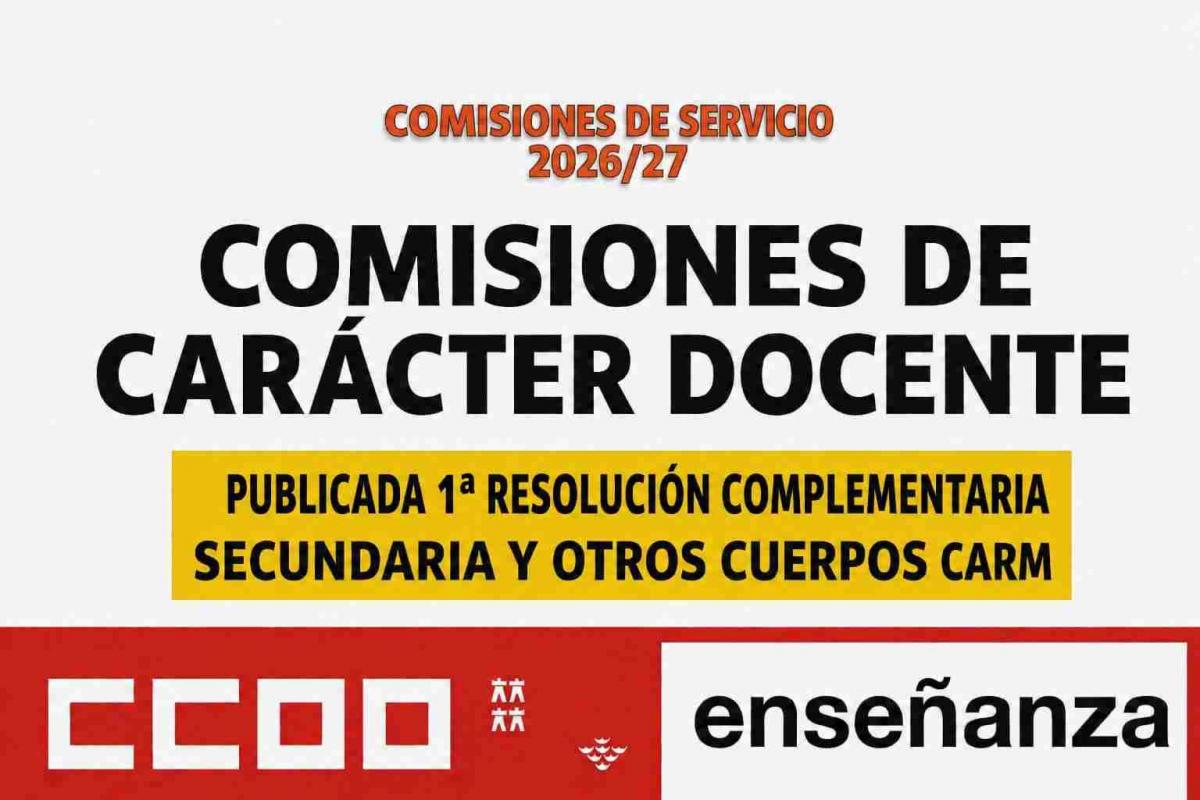 1º RESOL COMPLEMENTARIA COMISIONES CARÁCTER DOCENTE SECND. Y OTROS