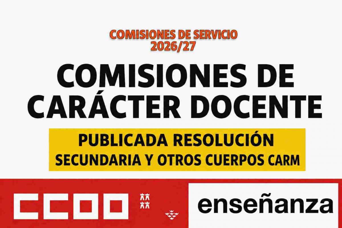 COMISIONES CARÁCTER DOCENTE SECUNDARIA 23 07 2026