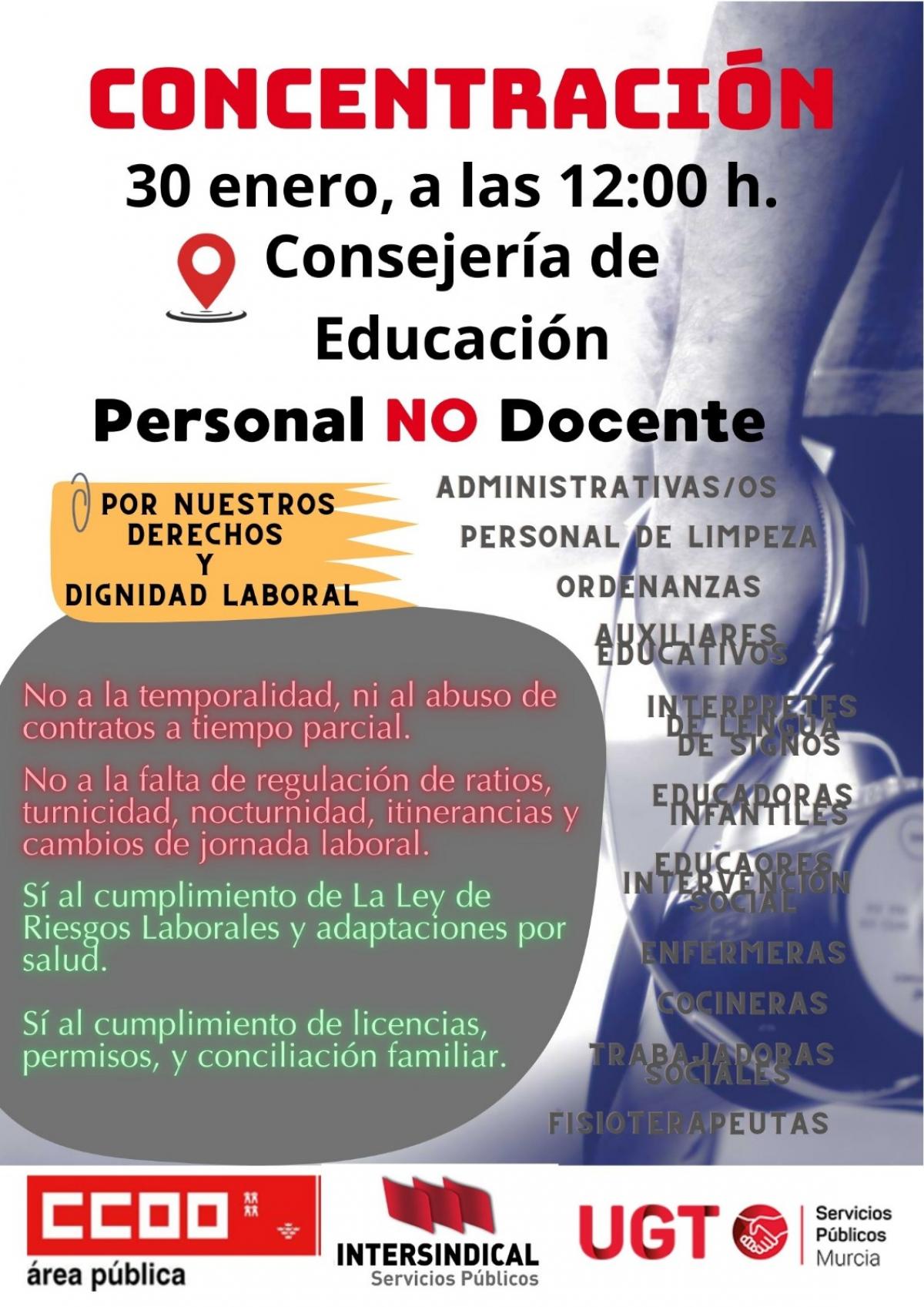 Cartel concentración 30E