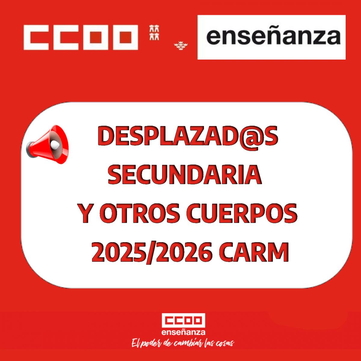 desplazad@s secundaria y otros 2025 2026