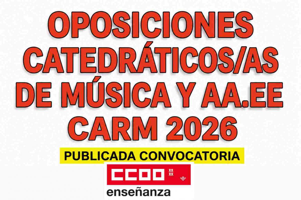 opos catedr. música carm 2026