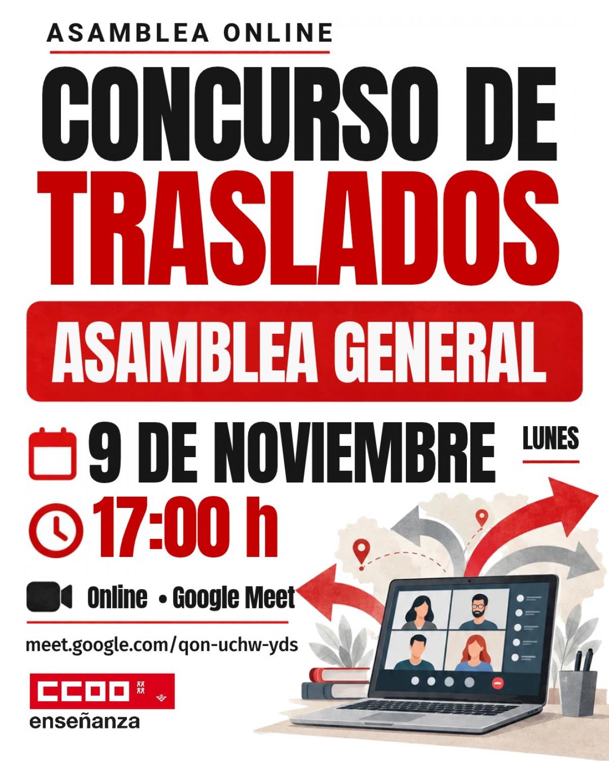 Reunión concurso de traslados 2026