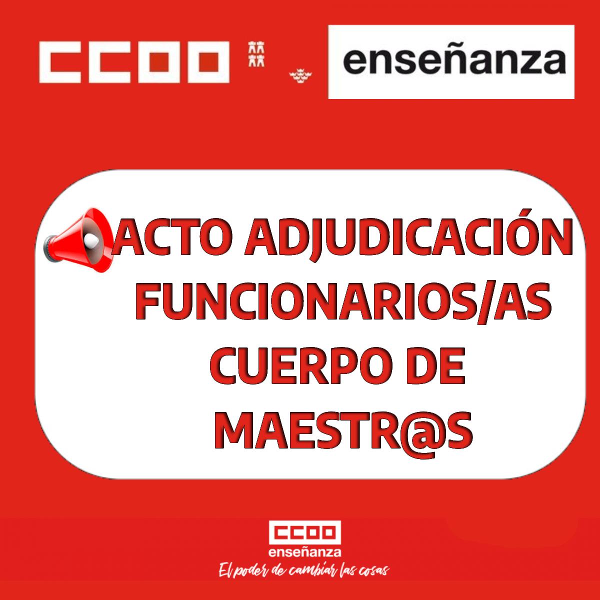 ACTO FUNCIONARIOS/AS MAESTR@S