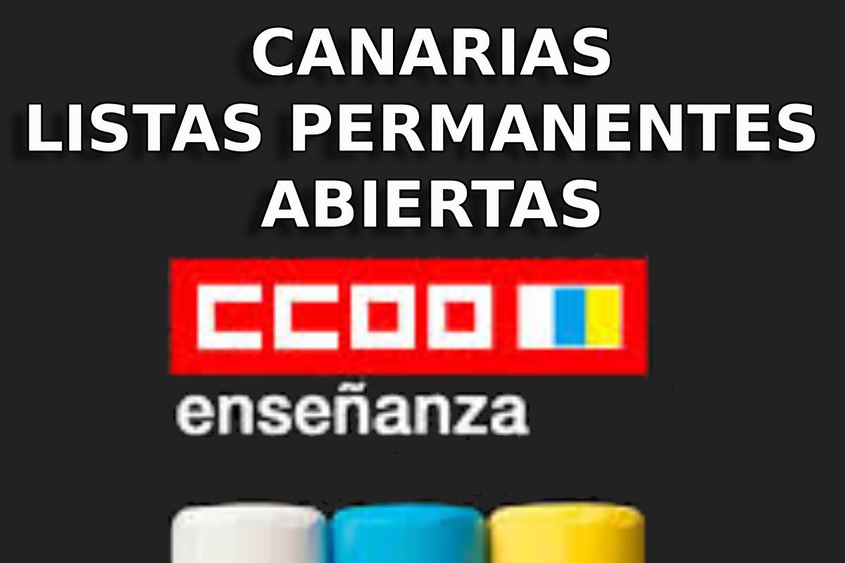 CANARIAS LISTAS DOCENTES ABIERTAS 13 11 2025