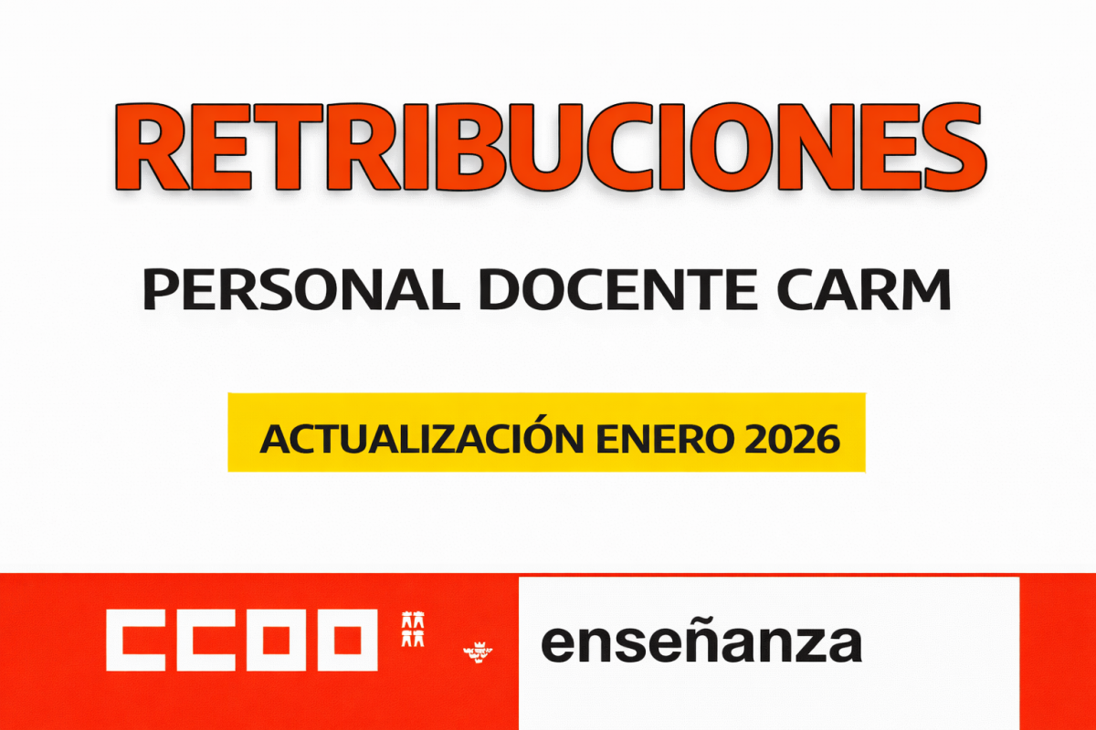 RETRIBUCIONES 2026 PERSONAL DOCENTE CARM
