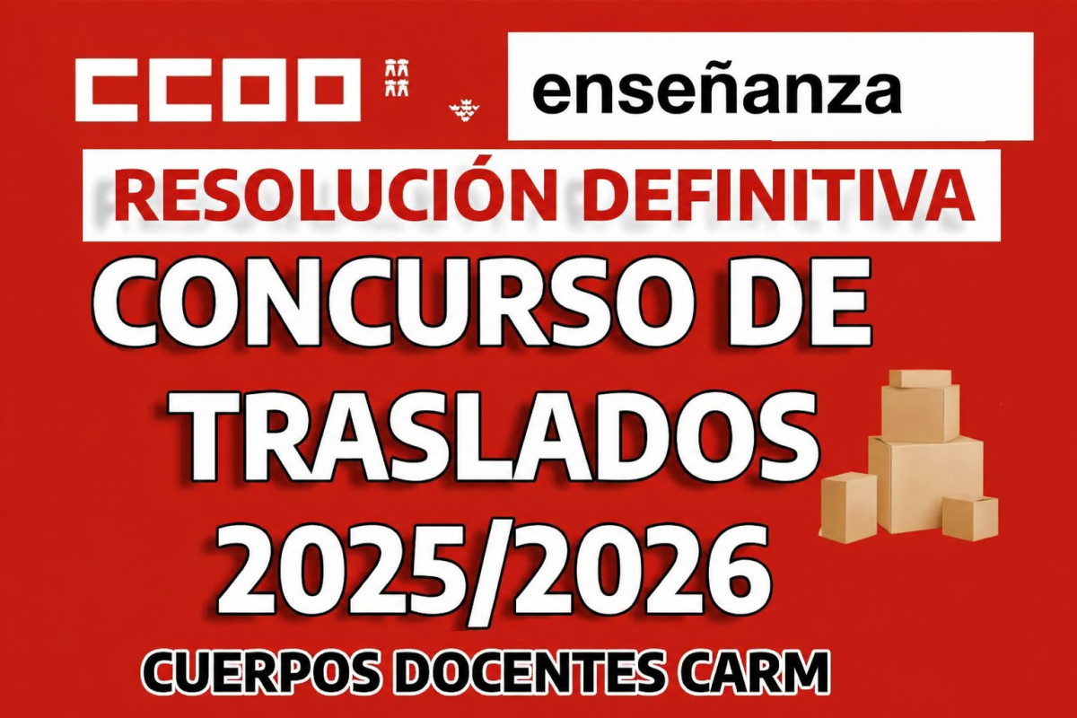 RESOLUCIÓN DEFINITIVA CONCURSO DE TRASLADOS CARM 2025 2026