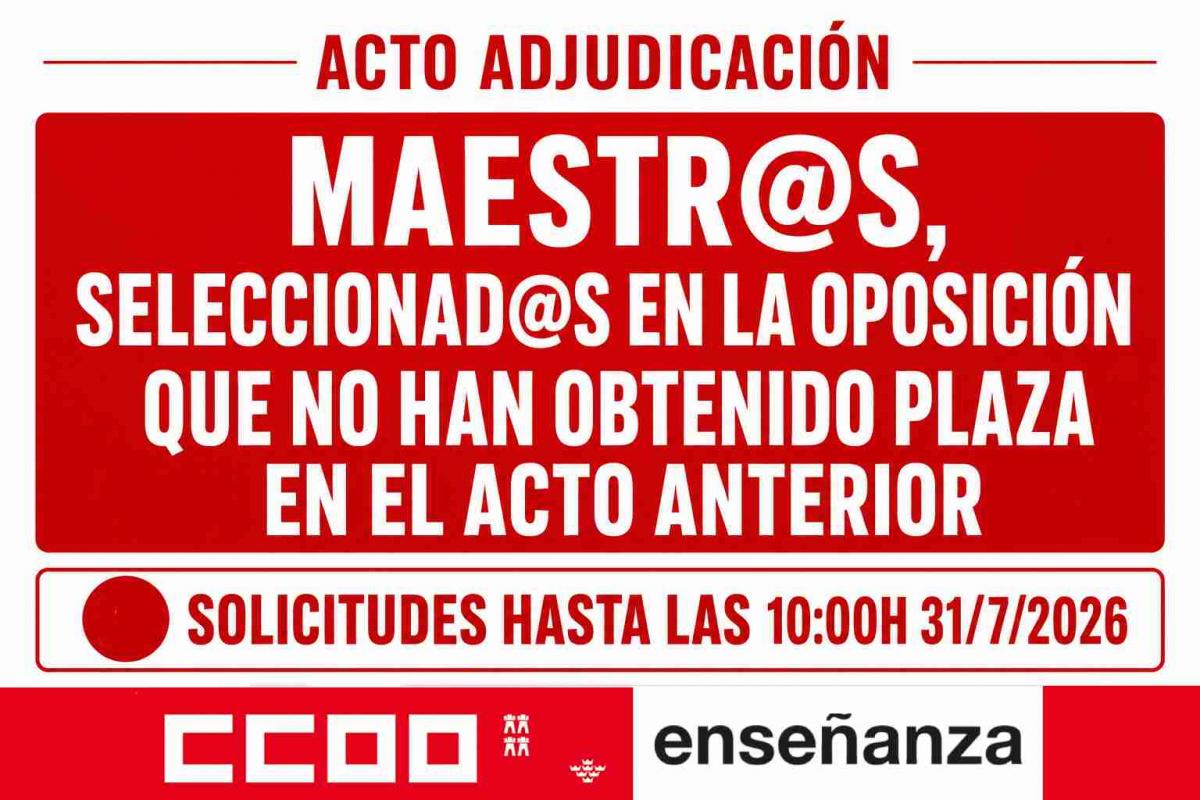 ACTO FUNC PRACT MAESTROS/AS 30/07/2026