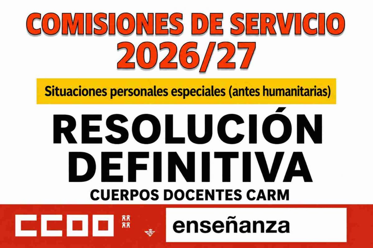 COMISIONES SERVICIO SIT.PERS. ESPECIALES DEFINITIVA 26 096 2026