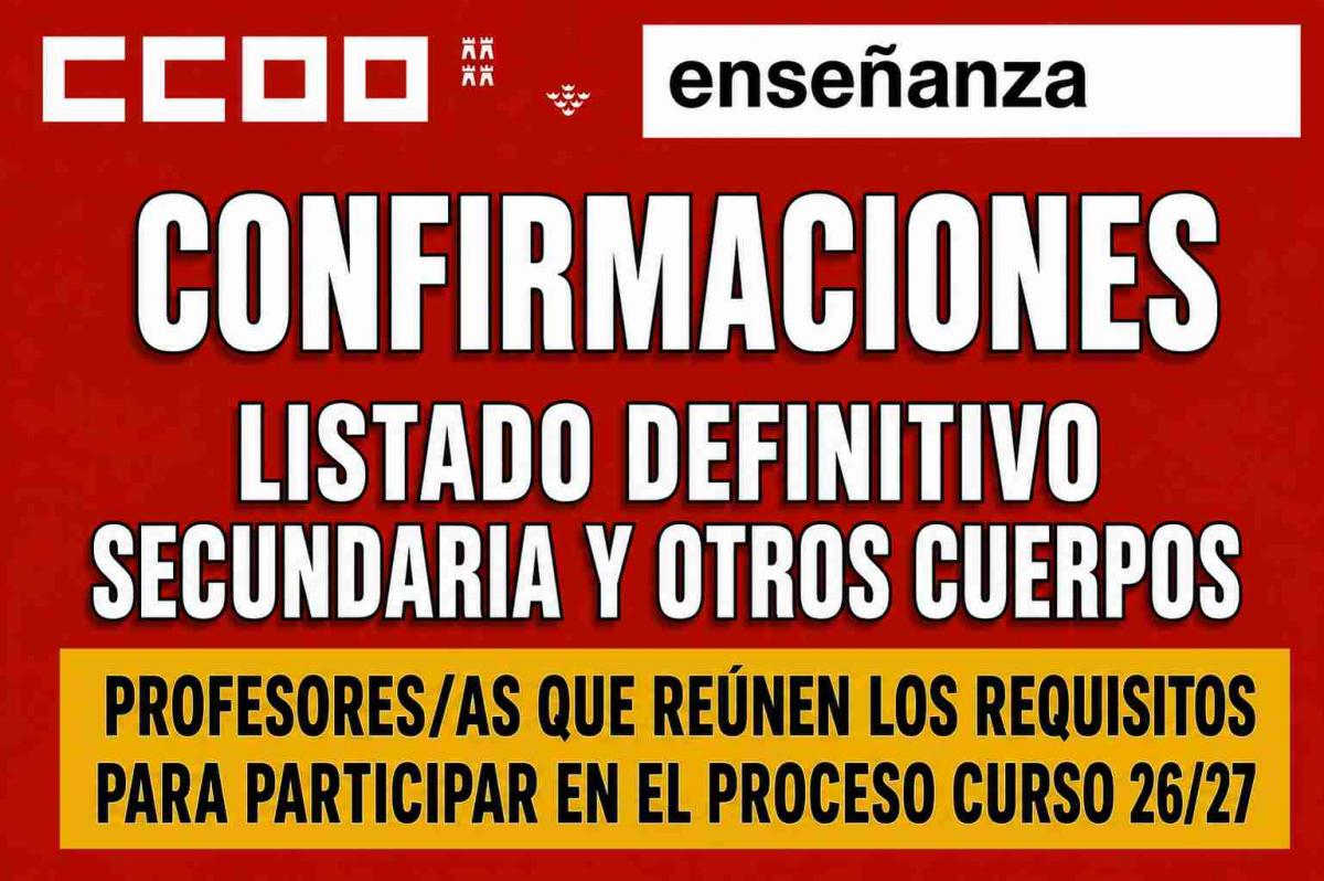 SOLICITANTES CONFIRMACIÓN SECUNDARIA Y OTROS 16 07 2026
