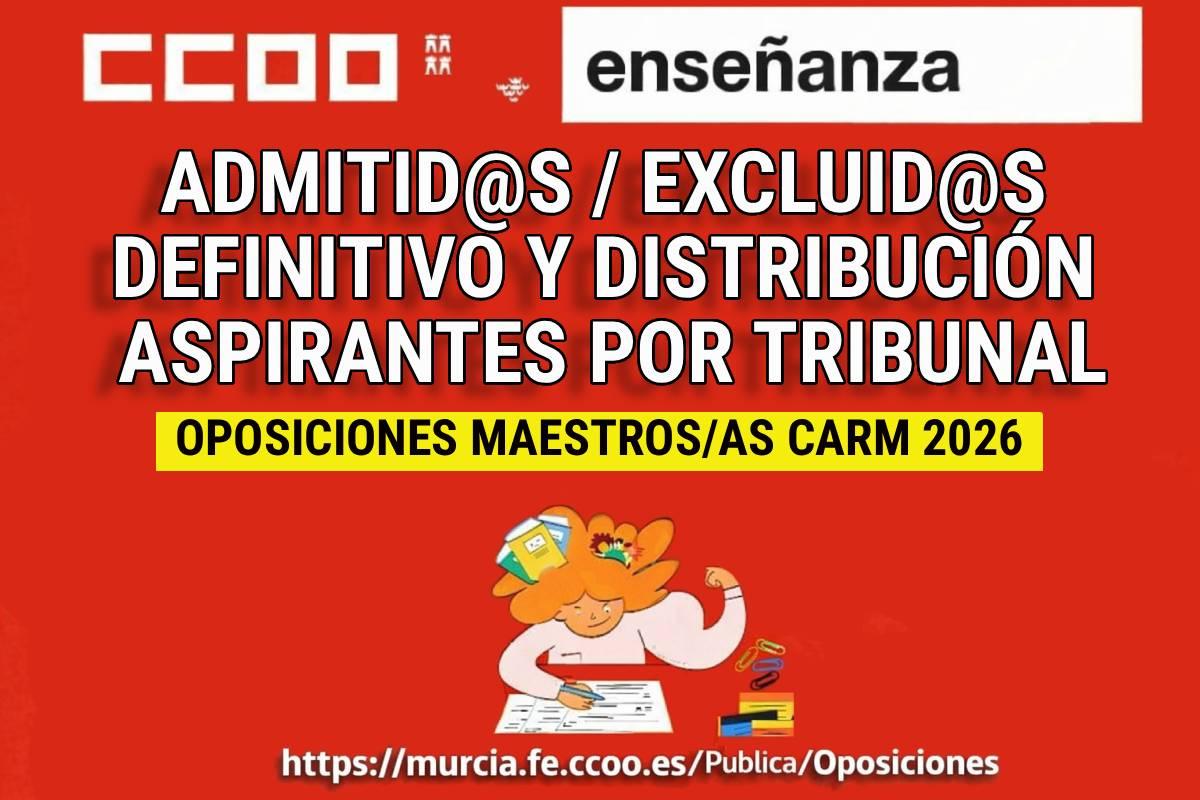 ADMITID@S DEFINITIVO Y DISTRIBUCIÓN POR TRIBUNALES
