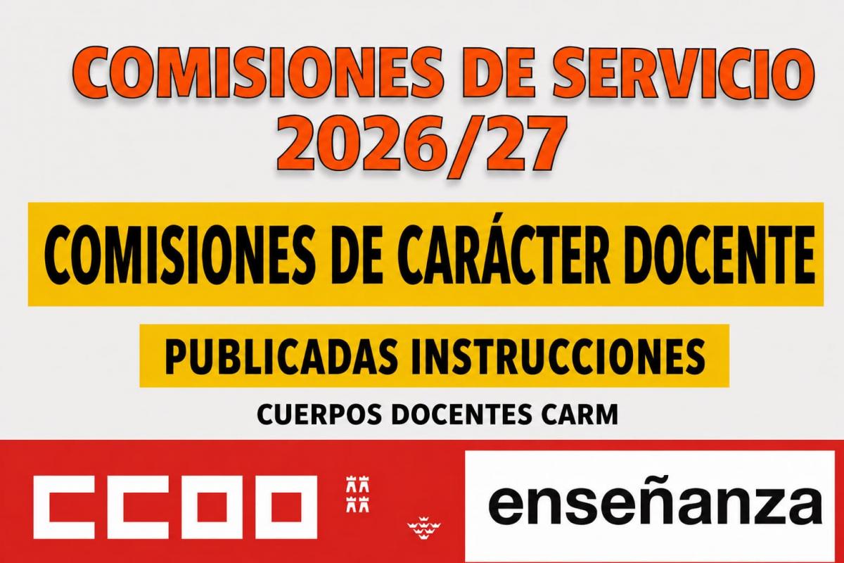 INSTRUCCIONES COMISIONES CARÁCTER DOCENTE 25 5 2026