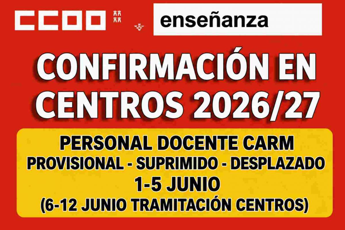 CONFIRMACIÓN 2026 2027