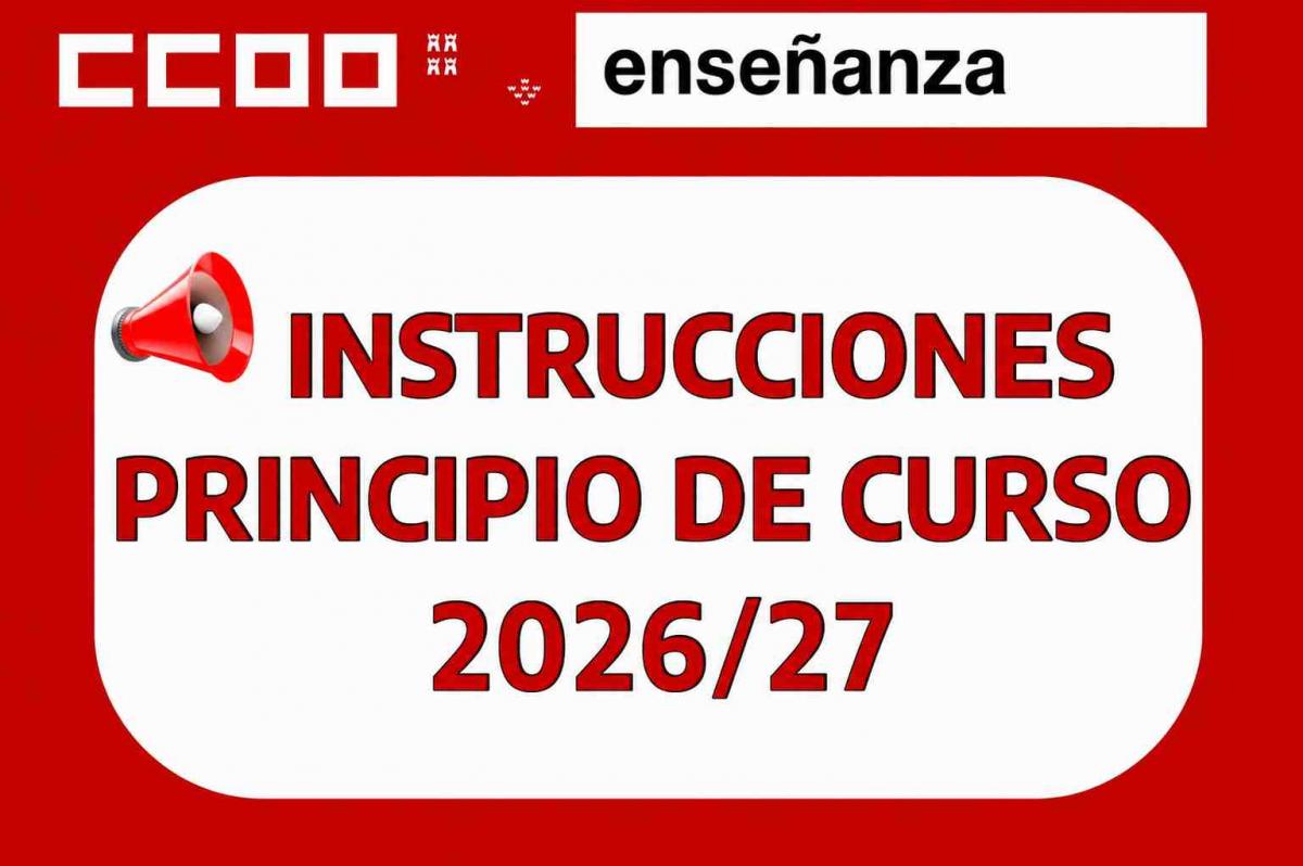 INSTRUCCIONES PRINCIPIO DE CURSO 2026 2027