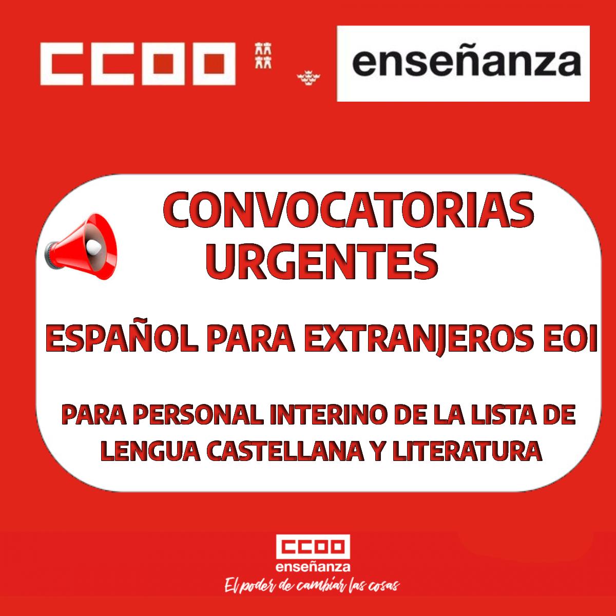CONVOCATORIA URGENTE ESPAOL PARA EXTRANJEROS EOI 4 9 2025