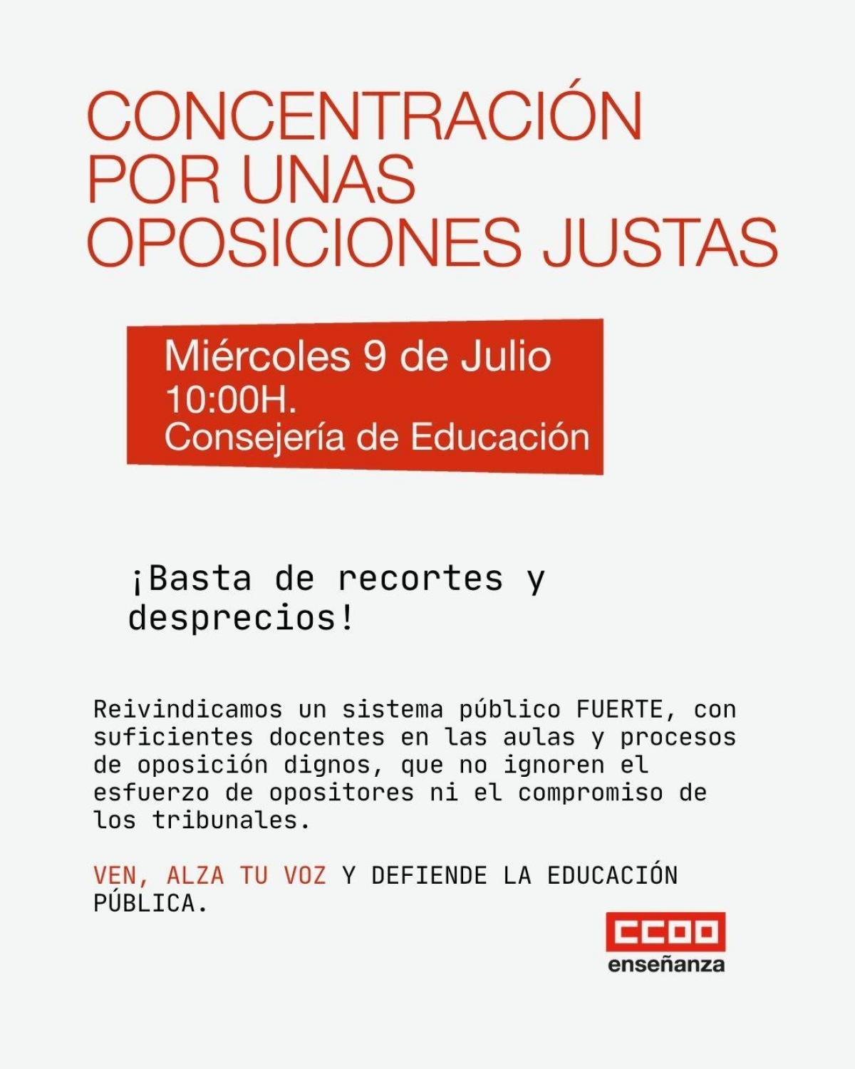 CARTEL CONCENTRACIN 9J